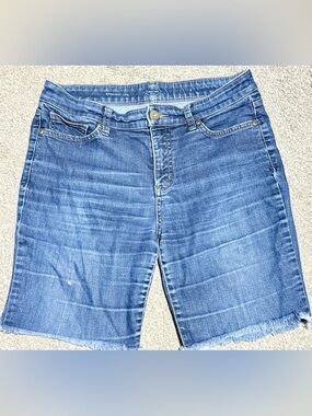 St. John's Bay Women's Straight-Leg Blue Denim Shorts